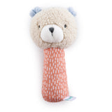 Ingenuity Premium Soft Plush Handheld Rattle, Nate the Teddy Bear