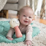 Ingenuity Premium Soft Plush Handheld Rattle, Nate the Teddy Bear