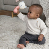 Ingenuity Premium Soft Plush Handheld Rattle, Nate the Teddy Bear