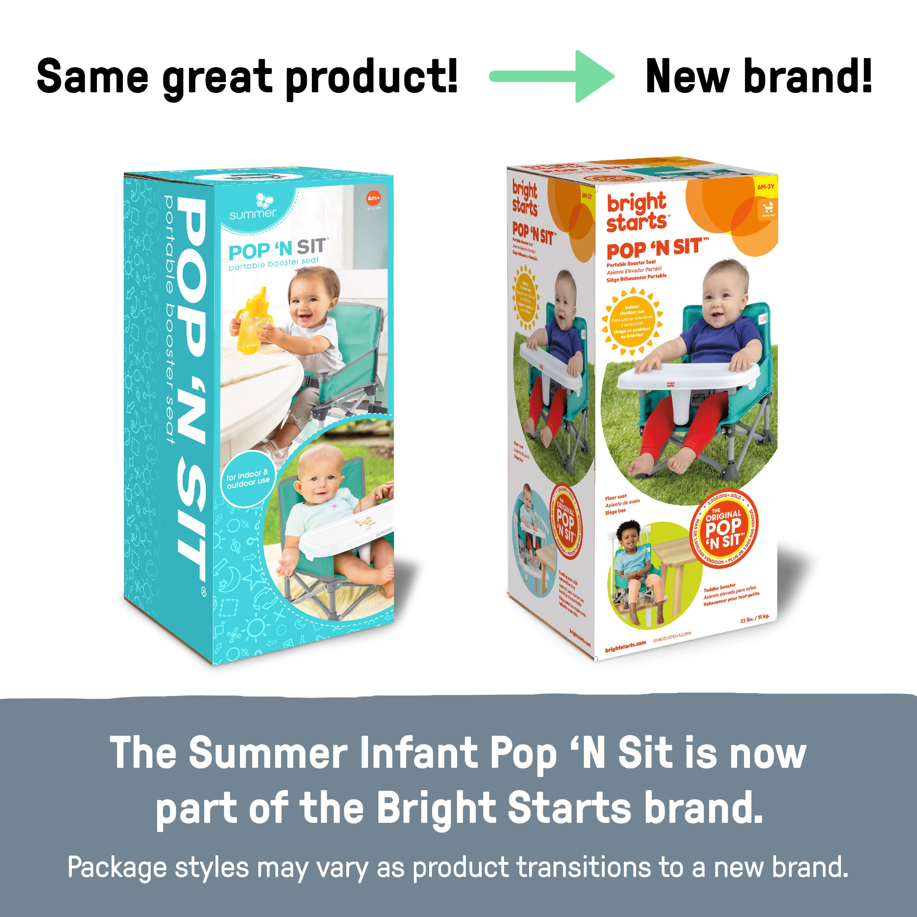 Summer Pop 'n Sit SE Booster/Siège Rehausseur Sweet Life Edition Gomme A Bulles Summer Infant Summer Pop 'n Sit SE Booster/Siège Rehausseur Sweet Life Edition Gomme A Bulles Summer Infant