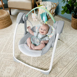 Ingenuity Comfort 2 Go Compact Portable Baby Swing, Fanciful Forest