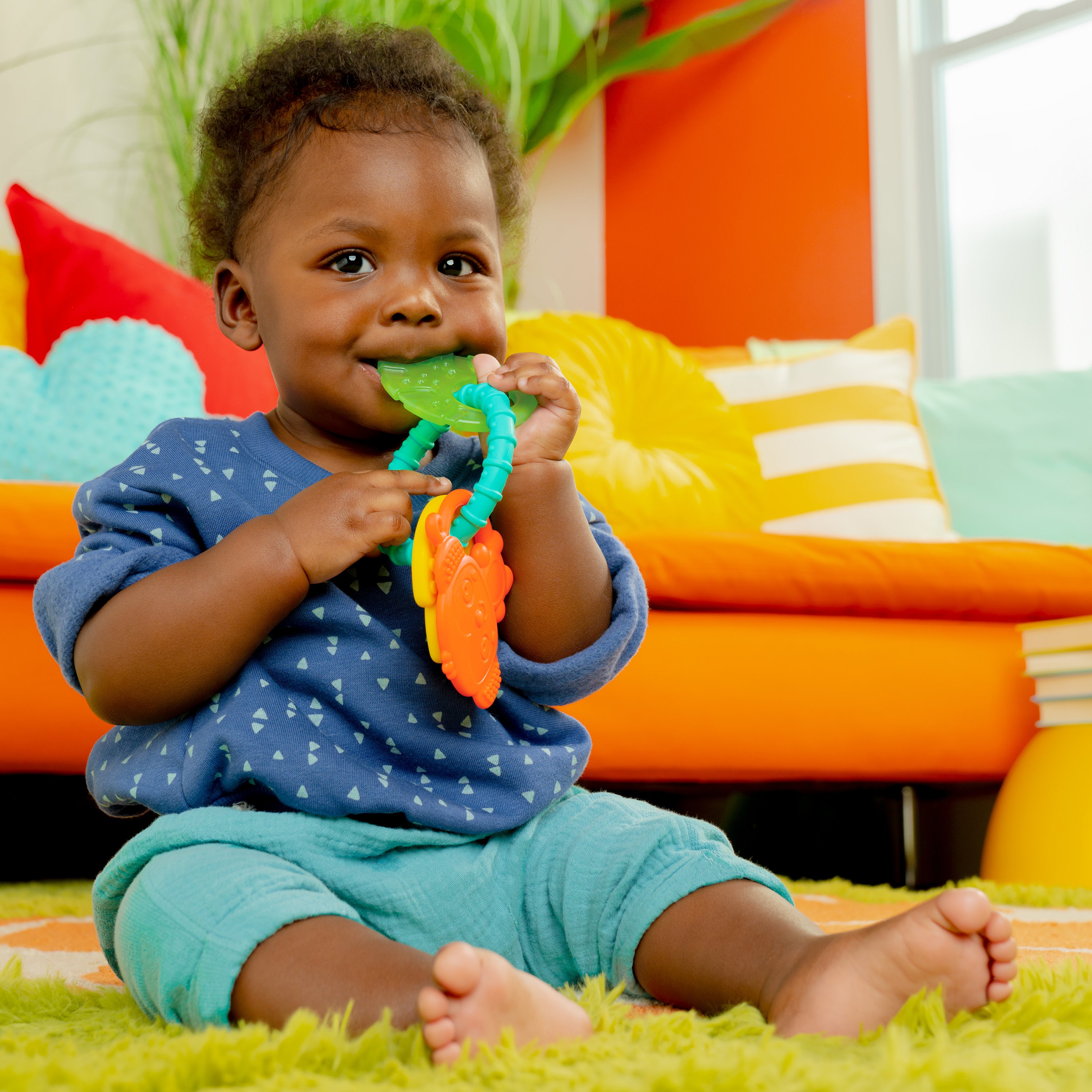 Bright Starts Tropical Chews Teething Ring Kids2, LLC Bright Starts Tropical Chews Teething Ring Kids2, LLC