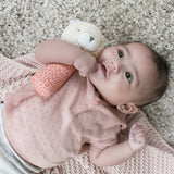 Ingenuity Premium Soft Plush Handheld Rattle, Nate the Teddy Bear