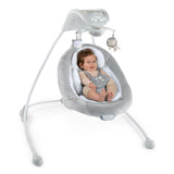 Ingenuity InLighten Baby Swing with Cool Mesh Fabric, Vibrations & Lights, Braden