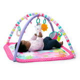 Bright Starts Unicorn Crew Baby Activity Gym & Machine-Washable Play Mat, Pink