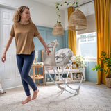 Ingenuity InLighten Baby Swing, Easy-Fold Frame & Light Up Mobile, Twinkle Tails