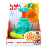 Bright Starts Press & Glow Spinner Cause and Effect Musical Baby Toy