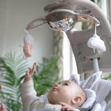 Ingenuity InLighten Baby Swing, Easy-Fold Frame & Light Up Mobile, Twinkle Tails