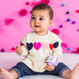 Bright Starts Rattle & Teethe Wrist Pals Toy, Unicorn & Llama