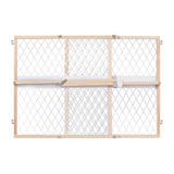 Secure Pressure Mount Wood & Plastic Pet and Baby Gate, Openings 27.5-42 wide - Wood & Plastic