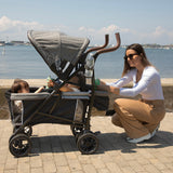 3Dlite Wagon Convenience Stroller - Black and Gray Tweed