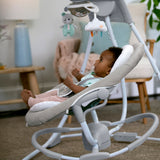 Ingenuity InLighten 2-in-1 Baby Swing & Rocker with Cool Mesh, Pemberton