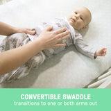 Arms Free Convertible Swaddle, Size L, 3-6 months, 1pk (Rainbow Showers)