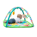 Bright Starts Wild Wiggles Baby Activity Gym & Machine-Washable Play Mat, Green