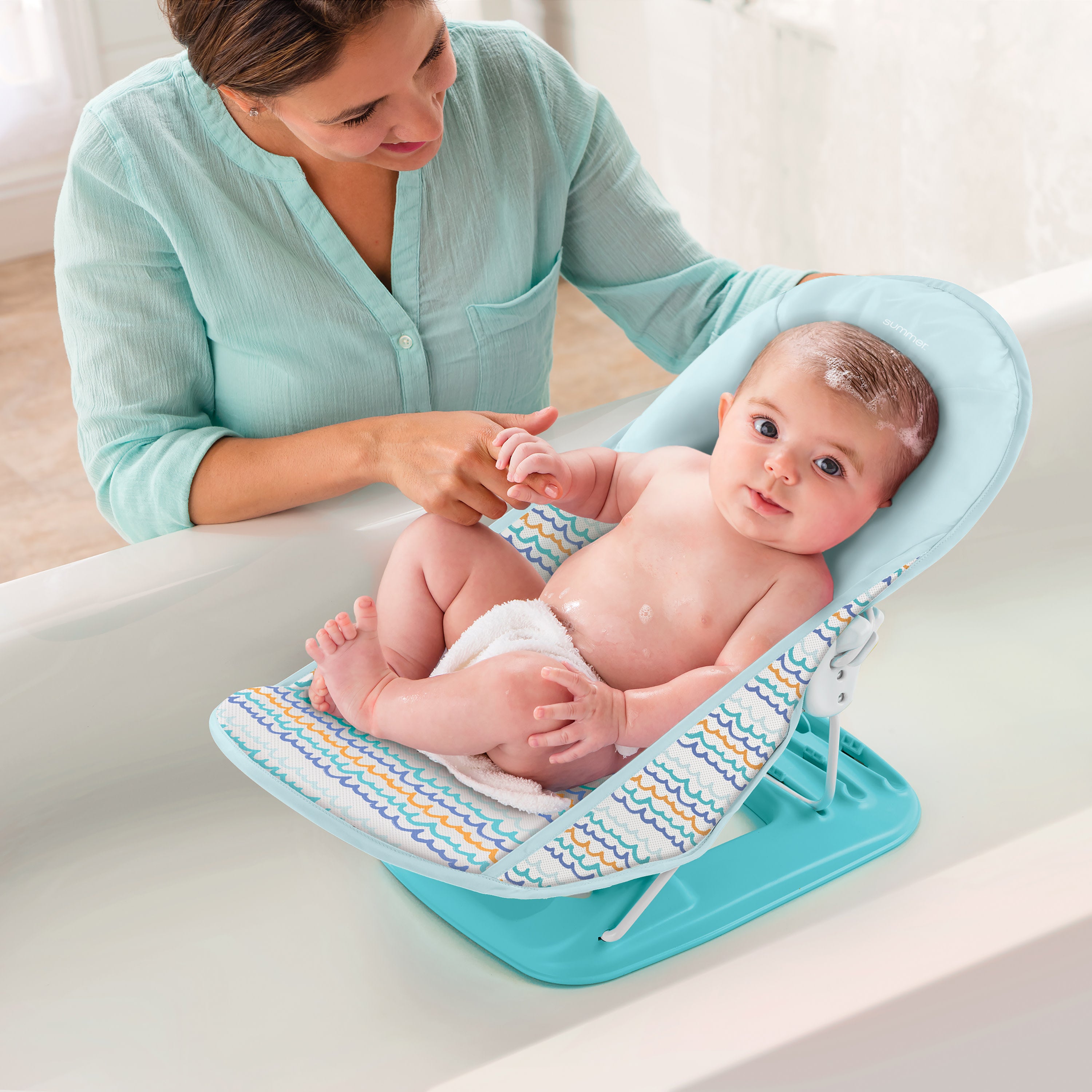 how to put together summer infant bath sling Deluxe Baby Bather – Kids2, LLC