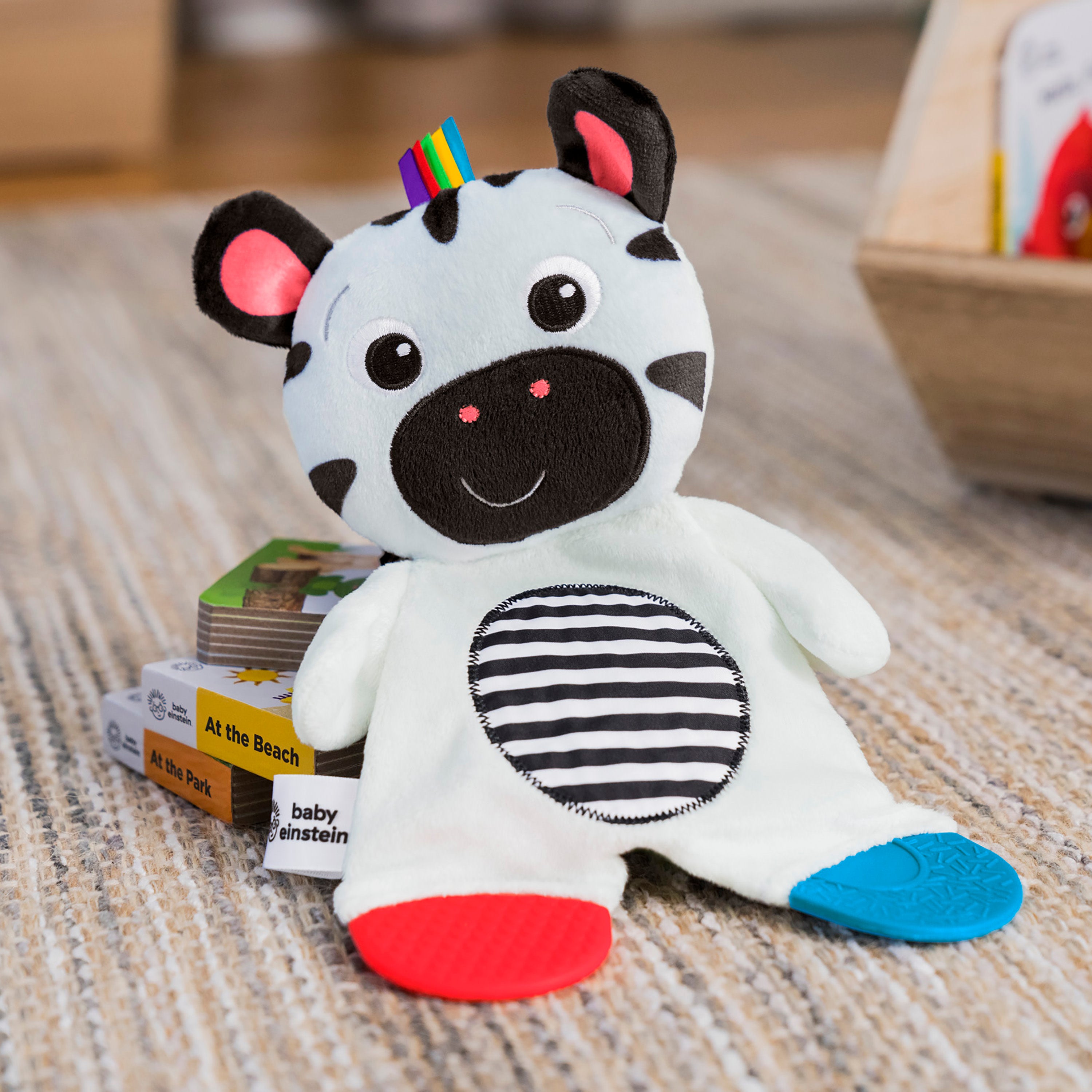 BABY EINSTEIN NEPTUNE Peluche doudou bébé tortue, multisensoriel BABY EINSTEIN NEPTUNE Peluche doudou bébé tortue, multisensoriel