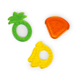 Bright Starts Juicy Chews 3-Pack Textured Teethers - Watermelon, Pineapple, Banana