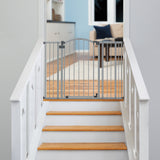 Main Street Pet and Baby Gate, Openings 29.5-53" Wide, 38" Tall - Cool Gray