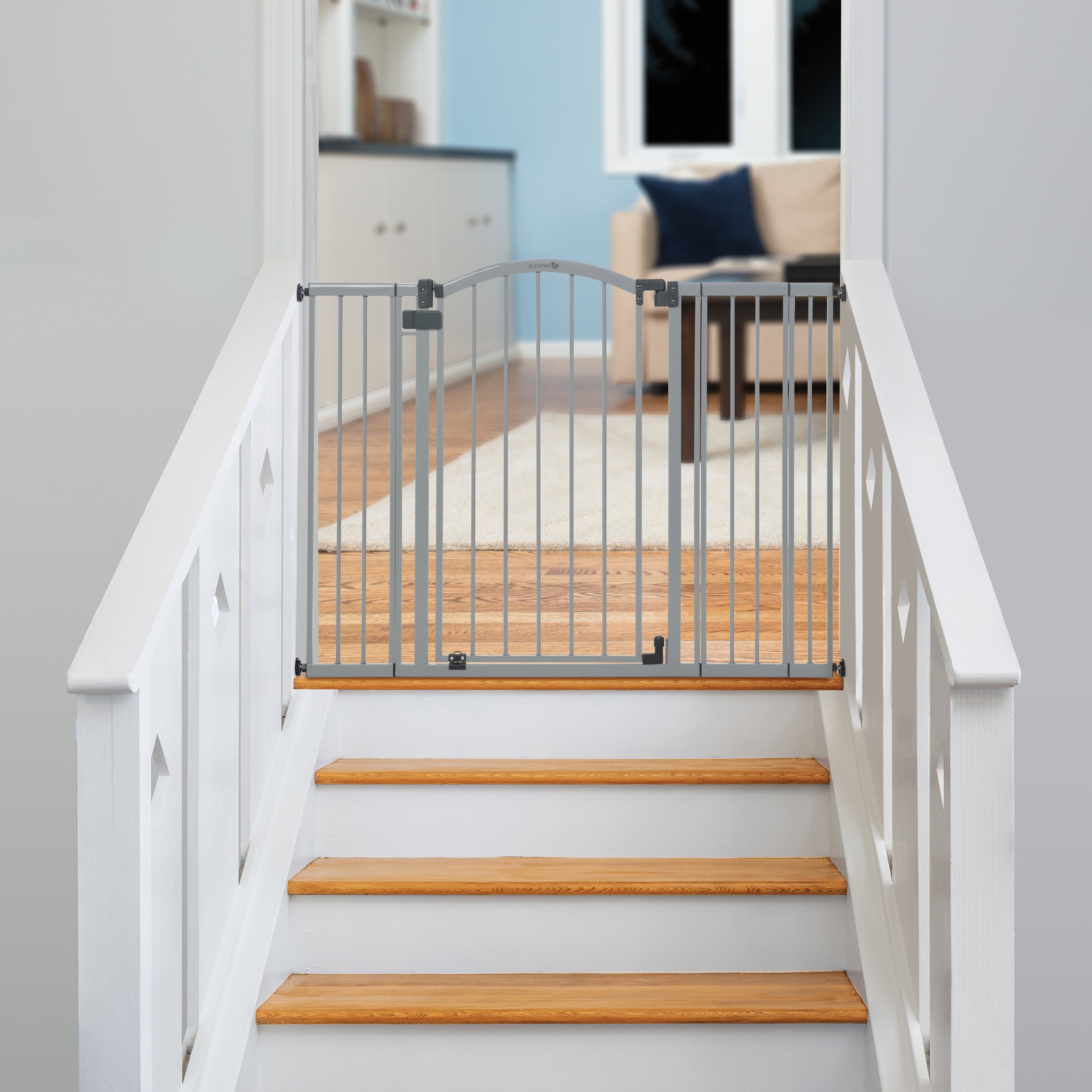 summer infant central station safety gate Main Street Pet and Baby Gate, Openings 29.5-53" Wide, 38" Tall