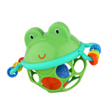 Oball Easy Grasp Jingle & Shake Pal Rattle Infant Toy, Green Frog
