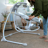 Ingenuity InLighten 2-in-1 Baby Swing & Rocker with Cool Mesh, Pemberton