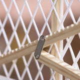Secure Pressure Mount Wood & Plastic Pet and Baby Gate, Openings 27.5-42 wide - Wood & Plastic