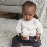 Ingenuity Premium Soft Plush Handheld Rattle, Nate the Teddy Bear