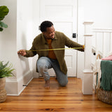 Secure Pressure Mount Wood & Plastic Pet and Baby Gate, Openings 27.5-42 wide - Wood & Plastic