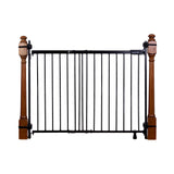 The Stairway+ 46W Series Pet and Baby Gate, Openings 31"-46" Wide, 32.5" Tall - Black