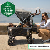 3Dlite Wagon Convenience Stroller - Black and Gray Tweed