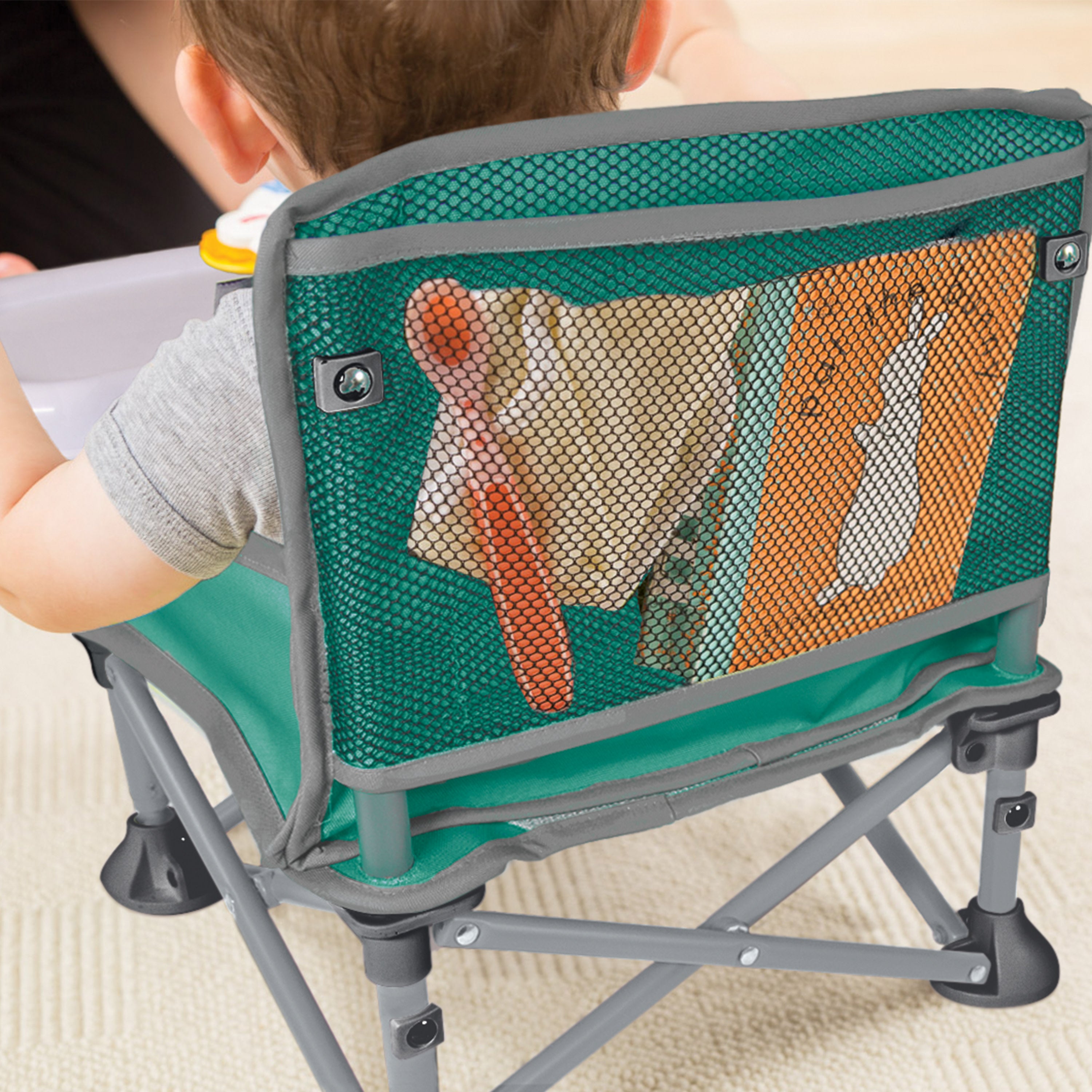 N Sit Portable Booster Chair Grey for Indoor and Outdoor Use N Sit Portable Booster Chair Grey for Indoor and Outdoor Use