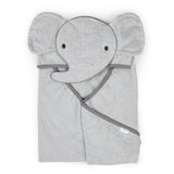 Ingenuity Clean & Cuddly Hooded Baby Elephant Bath Animal Towel, Grazer