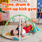 Bright Starts 4-in-1 Groovin Kicks Piano & Drum Baby Play Gym, Tropical Safari