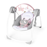 Ingenuity Comfort 2 Go Compact Portable Baby Swing, Flora the Unicorn