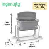 Ingenuity Dream Hero Starlight 3-in-1 Co-Sleeping Bassinet - Lume (Grey)
