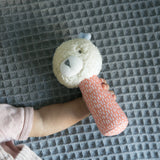 Ingenuity Premium Soft Plush Handheld Rattle, Nate the Teddy Bear