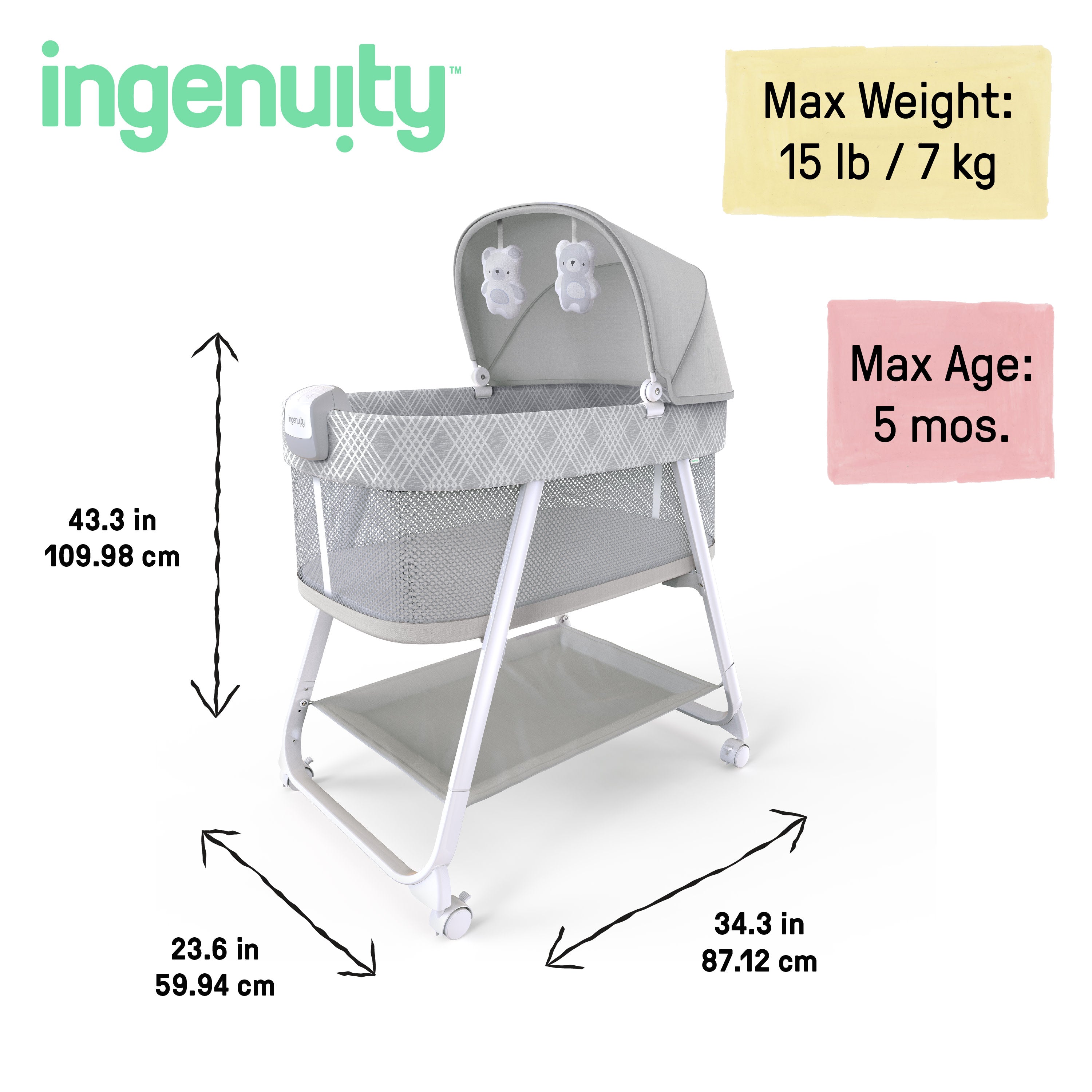 Lullanight Soothing Bassinet Gem – Kids2, LLC