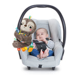 Bright Starts Slingin Sloth Travel Buddy Attachable Stuffed Animal Infant Toy