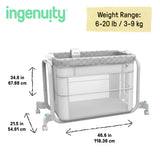 Ingenuity Dream Hero 3-in-1 Co-Sleeping Bassinet - Constellation (Grey)