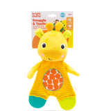 Bright Starts Snuggle & Teethe Plush Teether Toy, Giraffe