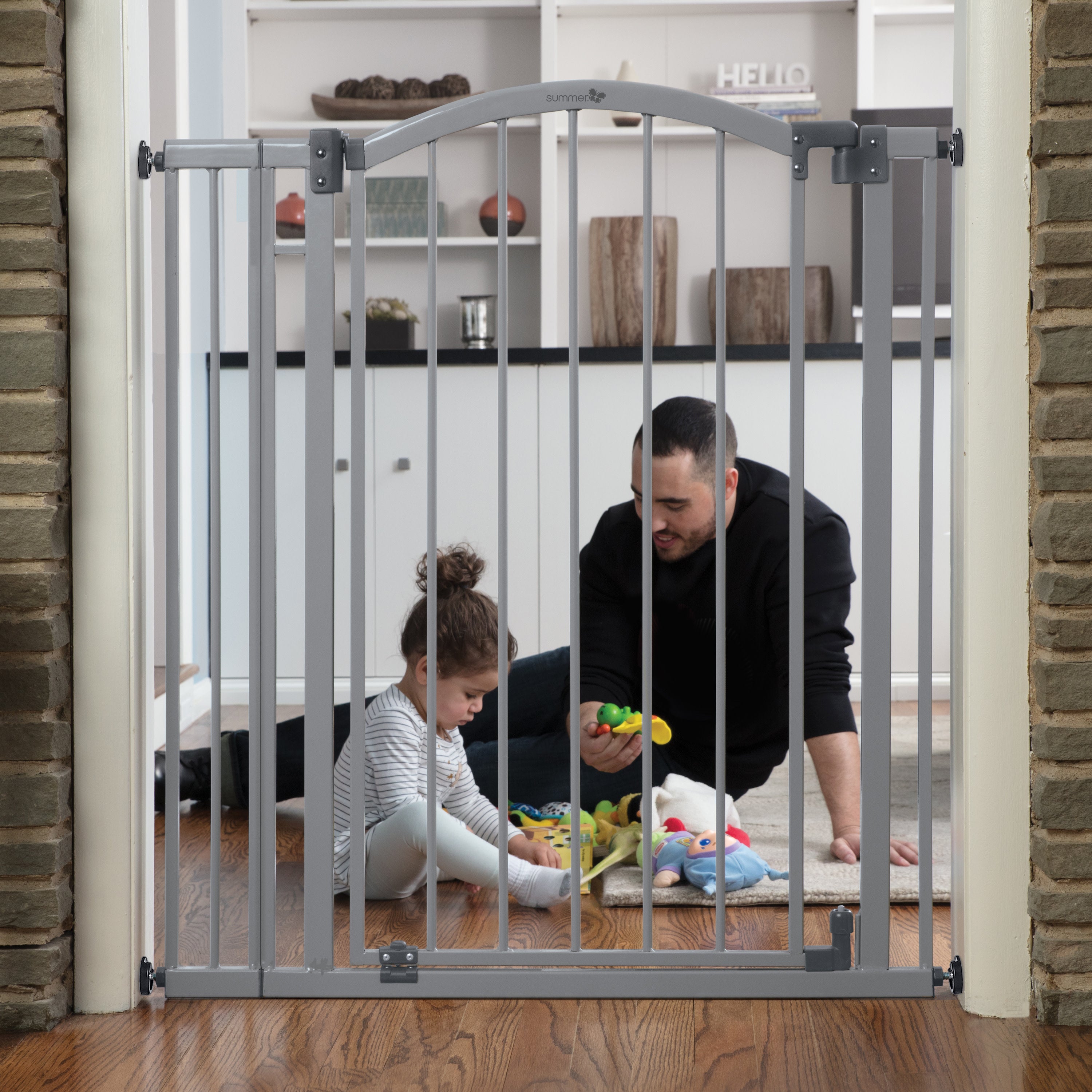 summer infant chatham post safety gate Main Street Pet and Baby Gate, Openings 29.5-53" Wide, 38" Tall