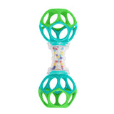 Oball Easy Grasp Shaker Rattle Infant Toy in Blue/Green