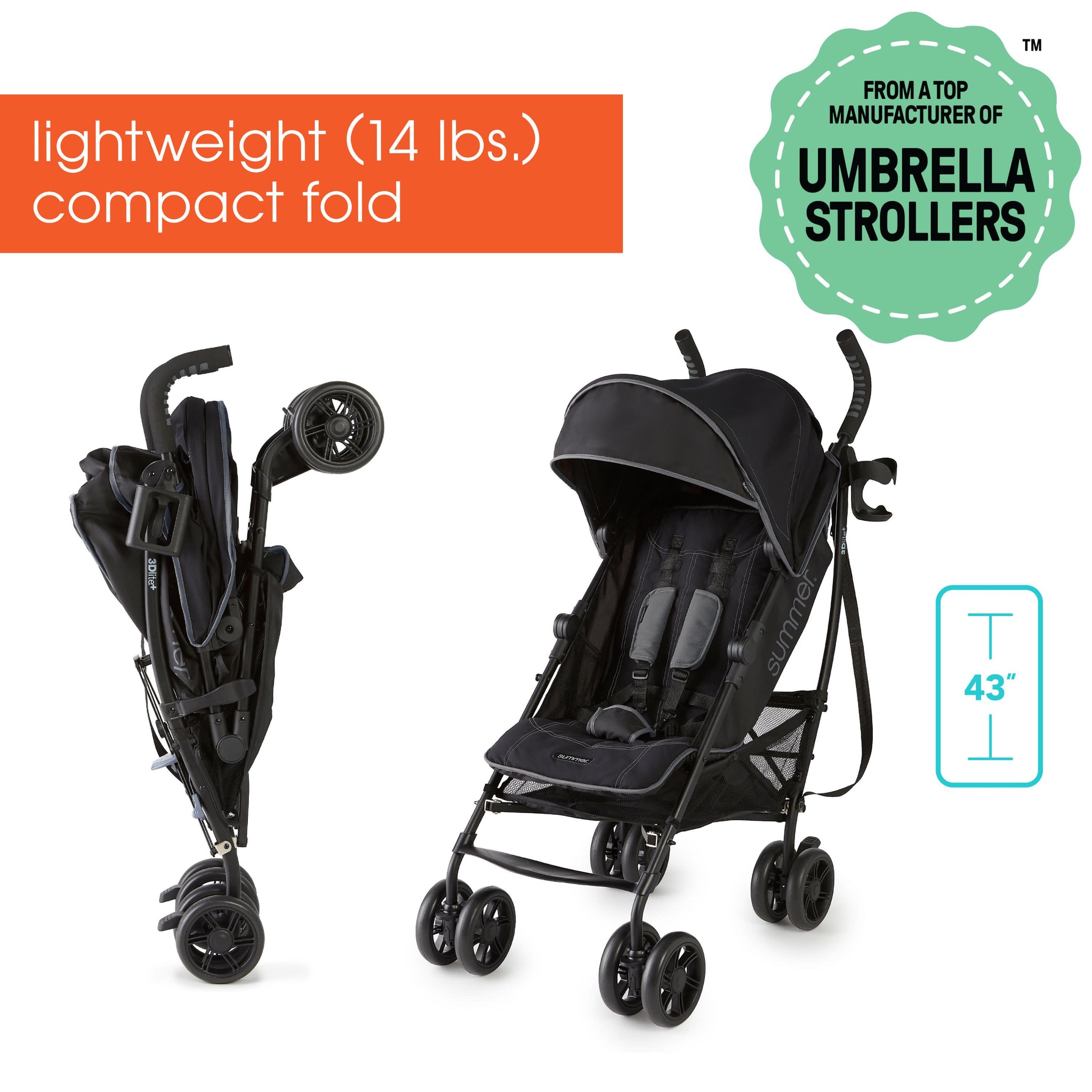 3Dlite Convenience Stroller – Kids2, LLC1