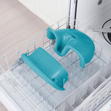 Ingenuity Baby Base 2-in-1 Booster Feeding and Floor Seat, Peacock Blue