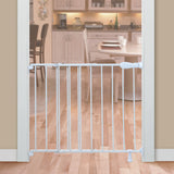 Top of Stairs Simple to Secure Metal Pet and Baby Gate, Openings 29"-42" Wide, 30" Tall