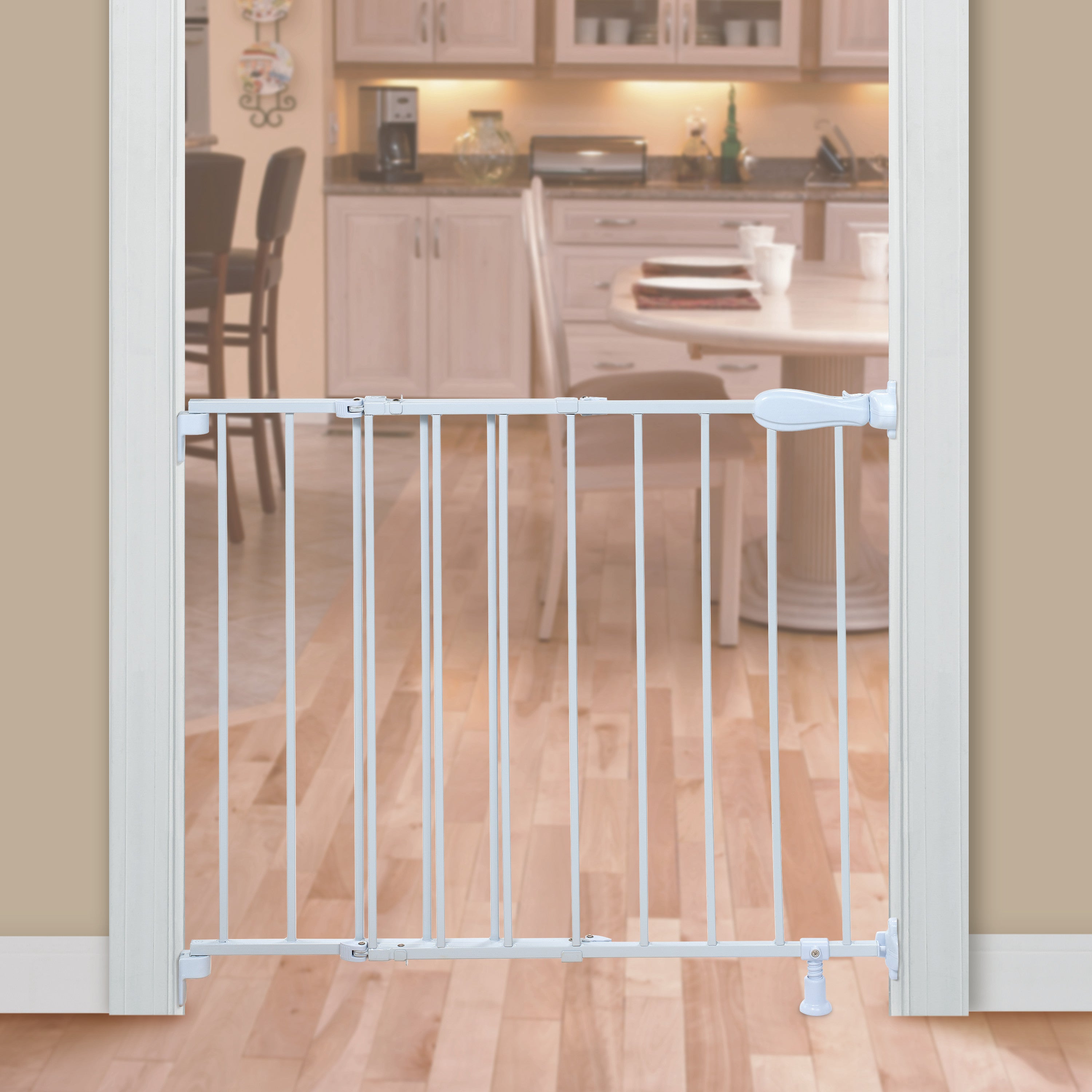 summer infant wood metal gate Top of Stairs Simple to Secure Metal Pet and Baby Gate, Openings 29"-42" Wide, 30" Tall – Kids2, LLC