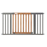 The Thruway 60XW Series Extra Wide Safety Pet and Baby Gate, 36"-60" Wide - Honey Oak