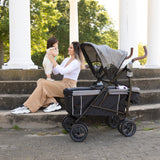 3Dlite Wagon Convenience Stroller - Black and Gray Tweed