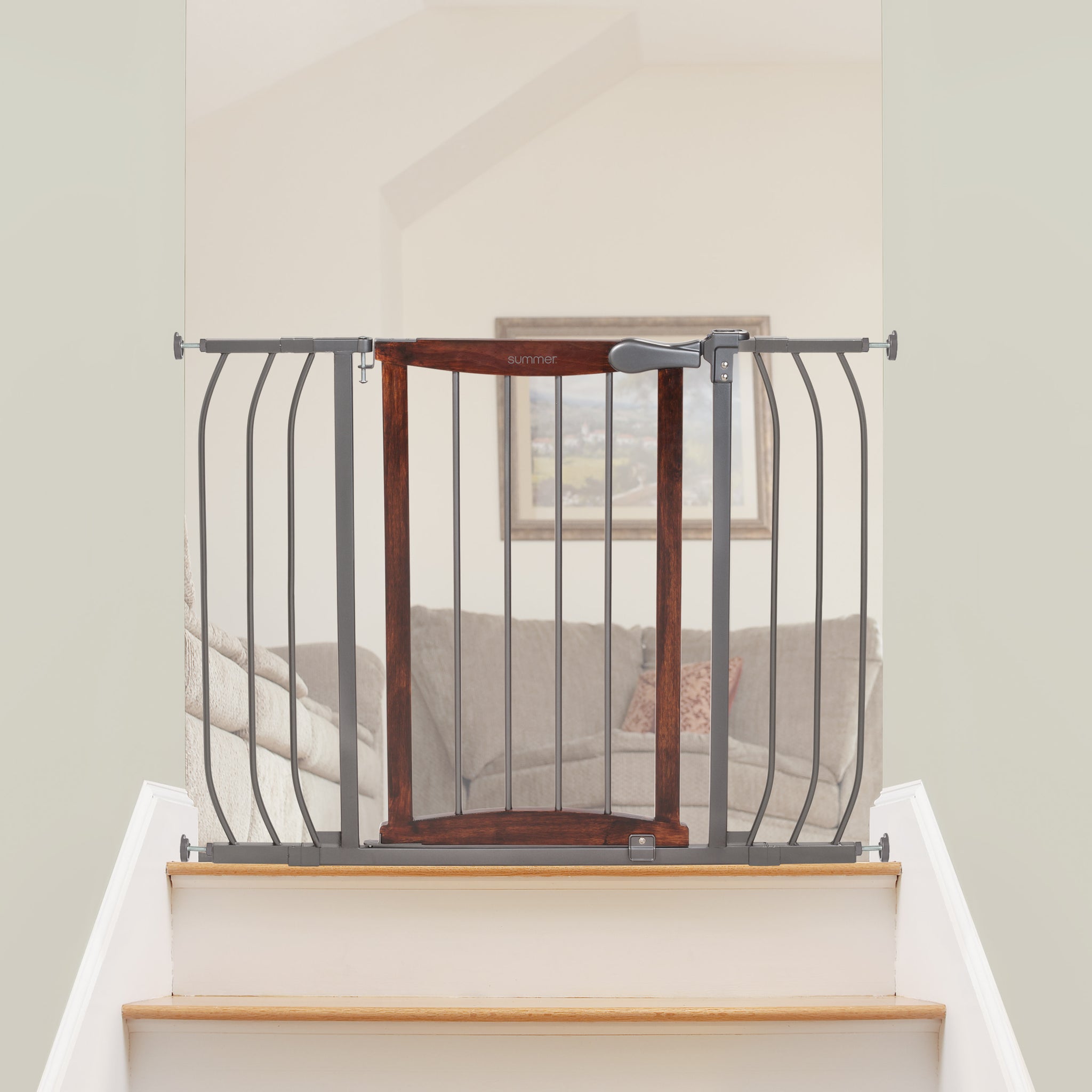 Anywhere Decorative Walk-Thru Pet and Baby Gate, Openings 28