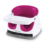 Ingenuity Baby Base 2-in-1 Booster Feeding and Floor Seat, Pink Flambe